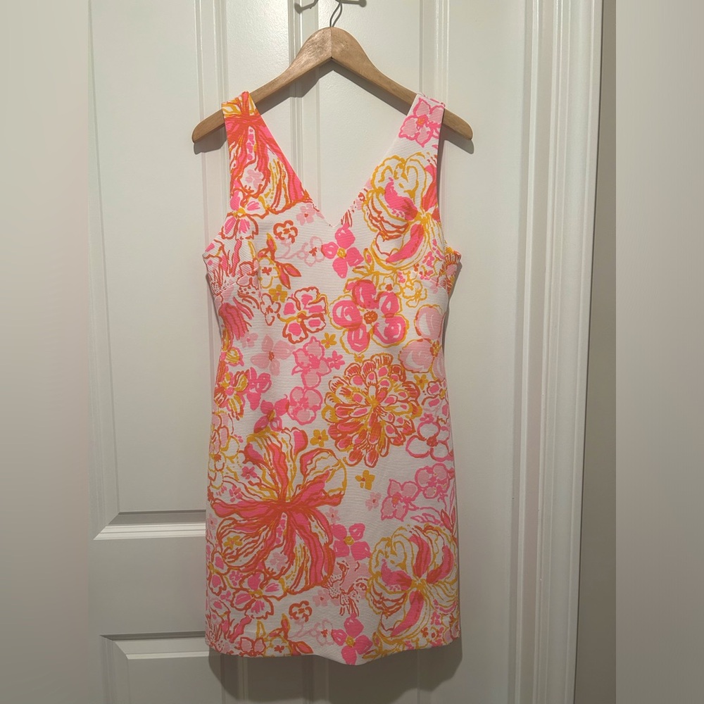 Lilly Pulitzer Mikayla Shift in Resort White Happiness Is